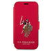 US Polo USFLBKP12LPUGFLRE iPhone 12 Pro Max 6,7’’ czerwony/red book Polo Embroidery Collection - Cell phone cases