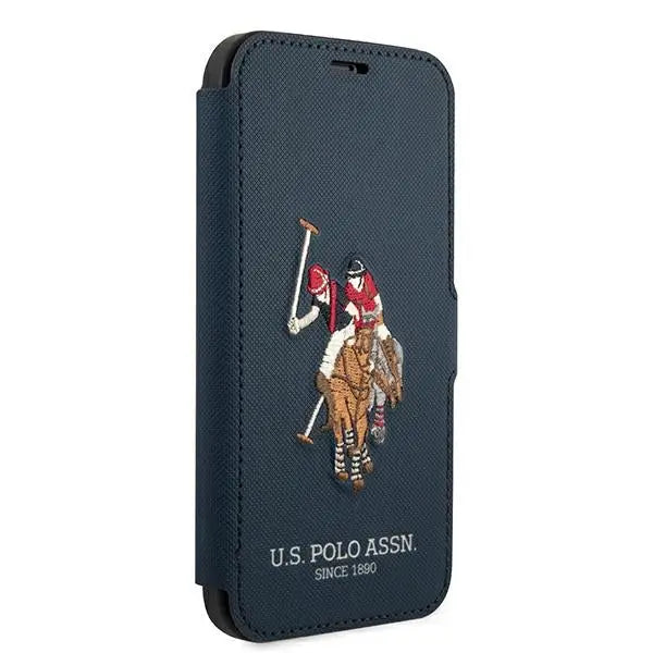 US Polo USFLBKP12MPUGFLNV iPhone 12/12 Pro 6,1’’ granatowy/navy book Polo Embroidery Collection - Cell phone cases