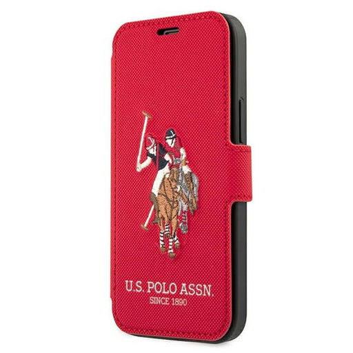 US Polo USFLBKP12MPUGFLRE iPhone 12/12 Pro 6,1’’ czerwony/red book Polo Embroidery Collection - Cell phone cases