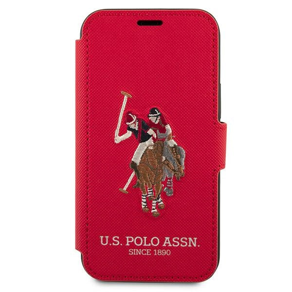 US Polo USFLBKP12MPUGFLRE iPhone 12/12 Pro 6,1’’ czerwony/red book Polo Embroidery Collection - Cell phone cases