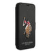 US Polo USFLBKP12SPUGFLBK iPhone 12 mini 5,4’’ czarny/black book Polo Embroidery Collection - Cell phone cases