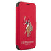 US Polo USFLBKP12SPUGFLRE iPhone 12 mini 5,4’’ czerwony/red book Polo Embroidery Collection - Cell phone cases