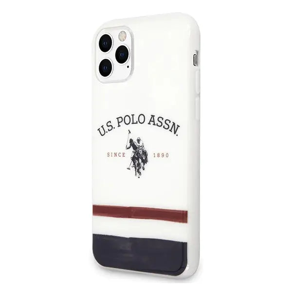 US Polo USHCN58PCSTRB iPhone 11 Pro biały/white Tricolor Pattern Collection - Cell phone cases and covers<<<HurtelXML