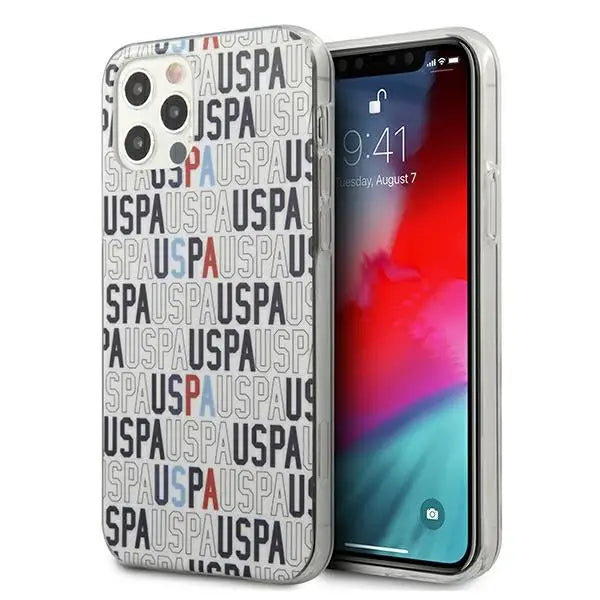 US Polo USHCP12LPCUSPA6 iPhone 12 Pro Max 6,7’’ biały/white Logo Mania Collection - Cell phone cases