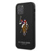 US Polo USHCP12LPUGFLBK iPhone 12 Pro Max 6.7’’ black/black Polo Embroidery Collection - Cell phone cases