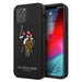 US Polo USHCP12LPUGFLBK iPhone 12 Pro Max 6.7’’ black/black Polo Embroidery Collection - Cell phone cases