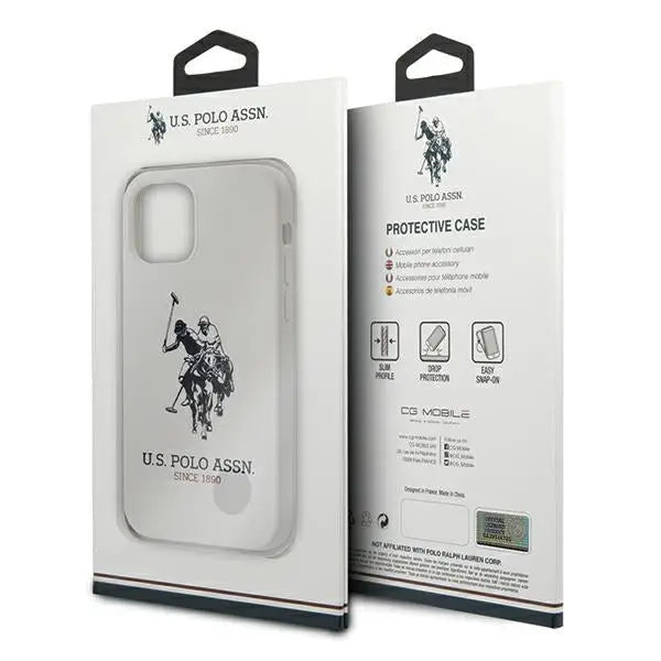 US Polo USHCP12LSLHRWH iPhone 12 Pro Max 6.7’’ white/white Silicone Collection - Cell phone cases and covers<<<HurtelXML
