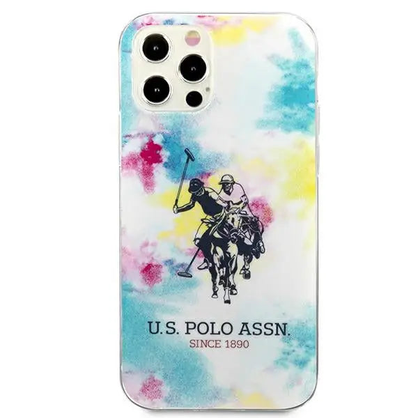 US Polo USHCP12MPCUSML iPhone 12/12 Pro 6,1’’ multicolor Tie & Dye Collection - Cell phone cases and covers<<<HurtelXML