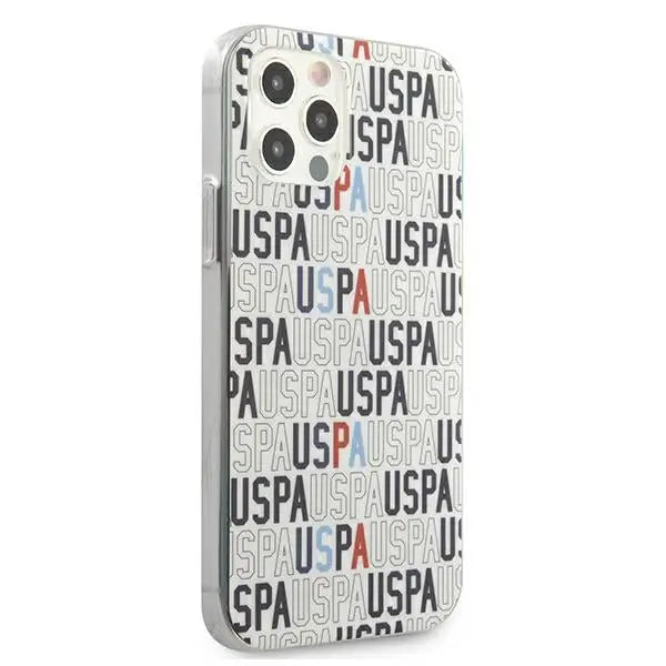 US Polo USHCP12MPCUSPA6 iPhone 12/12 Pro 6,1’’ biały/white Logo Mania Collection - Cell phone cases