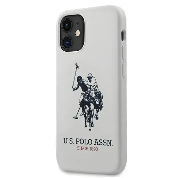 US Polo USHCP12SSLHRWH iPhone 12 mini 5,4’’ biały/white Silicone Collection - Cell phone cases and covers<<<HurtelXML