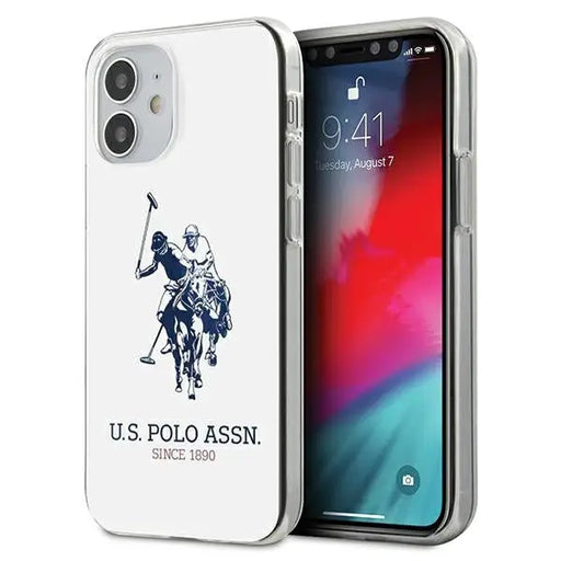 US Polo USHCP12STPUHRWH iPhone 12 mini 5,4’’ biały/white Shiny Big Logo - Cell phone cases and covers<<<HurtelXML