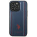US Polo USHCP14LPFAV iPhone 14 Pro 6.1’’ navy/navy blue Leather Stitch - Cell phone cases and covers<<<HurtelXML
