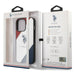 US Polo USHCP14LPSO3 iPhone 14 Pro 6.1’’ white/white Tricolor Embossed - Cell phone cases and covers<<<HurtelXML