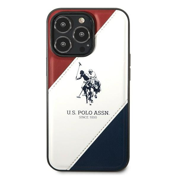 US Polo USHCP14LPSO3 iPhone 14 Pro 6.1’’ white/white Tricolor Embossed - Cell phone cases and covers<<<HurtelXML