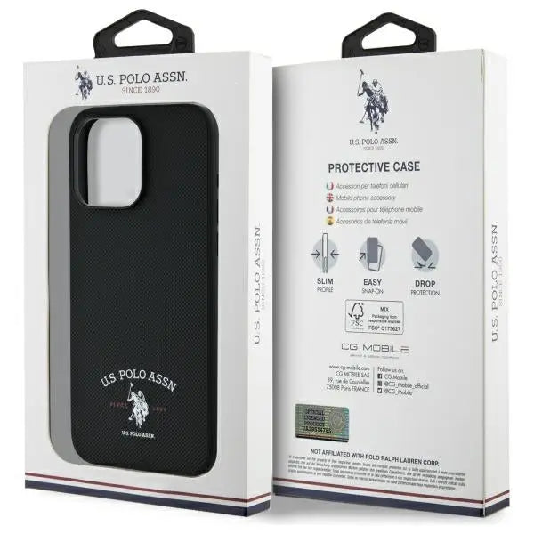 US Polo USHCP15XPARK iPhone 15 Pro Max 6.7’’ black/black Printed DH Logo - Cell phone cases and covers<<<HurtelXML