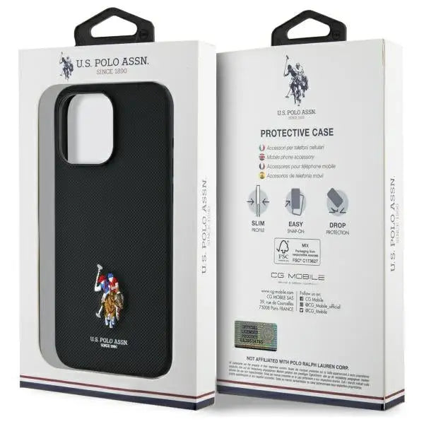 US Polo USHCP15XPEMK iPhone 15 Pro Max 6.7’’ black/black Embroidered DH Color - Cell phone cases and covers<<<HurtelXML