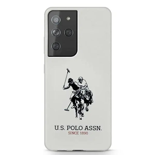 US Polo USHCS21LSLHRWH S21 Ultra G998 biały/white Silicone Logo - Cell phone cases and covers<<<HurtelXML