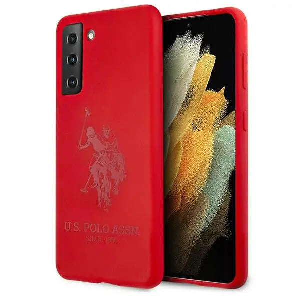 US Polo USHCS21MSLHRTRE S21+ G996 czerwony/red Silicone On Tone - Cell phone cases and covers<<<HurtelXML