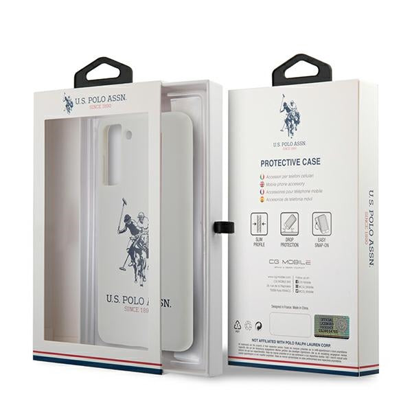 US Polo USHCS21MSLHRWH S21+ G996 biały/white Silicone Logo - Cell phone cases and covers<<<HurtelXML