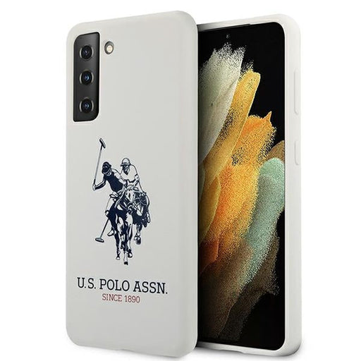 US Polo USHCS21MSLHRWH S21+ G996 biały/white Silicone Logo - Cell phone cases and covers<<<HurtelXML