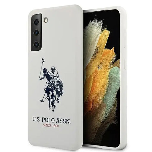 US Polo USHCS21SSLHRWH S21 G991 biały/white Silicone Logo - Cell phone cases and covers<<<HurtelXML