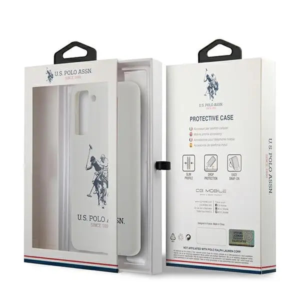 US Polo USHCS21SSLHRWH S21 G991 biały/white Silicone Logo - Cell phone cases and covers<<<HurtelXML