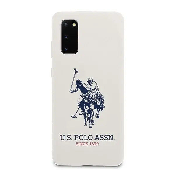 US Polo USHCS62SLHRWH S20 G980 biały/white Silicone Collection - Cell phone cases and covers<<<HurtelXML
