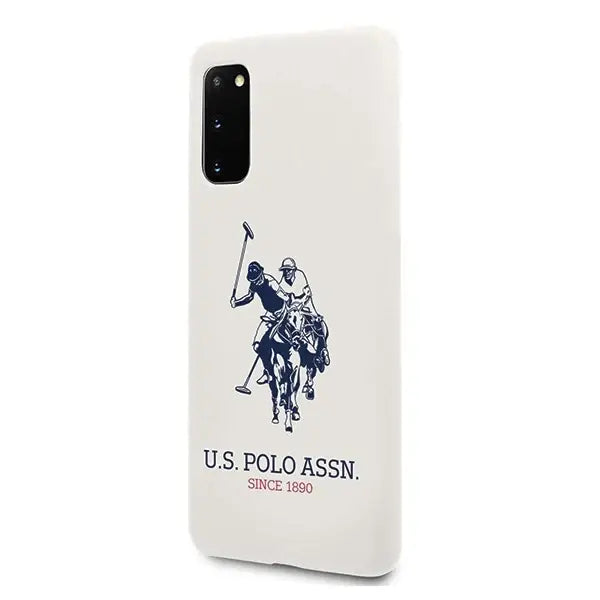 US Polo USHCS62SLHRWH S20 G980 biały/white Silicone Collection - Cell phone cases and covers<<<HurtelXML