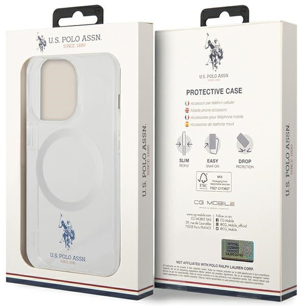 US Polo USHMP15LUCIT iPhone 15 Pro 6.1’’ transparent MagSafe Collection - Cell phone cases and covers<<<HurtelXML