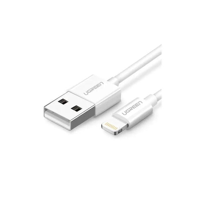 US155 CABLE USB A / Lightining MFI 2m UGREEN - WHITE - Кабели за мобилни устройства<<<Аксесоари за мобилни устройства и