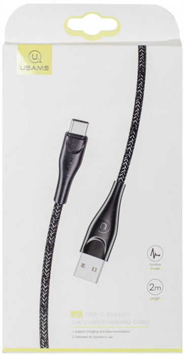 Cable Usams U41 Type-C SJ395USB01 2m black