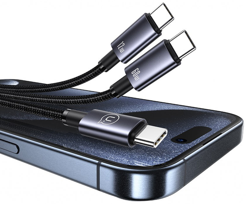 Cable Usams SJ740 72W 2In1 Aluminum Alloy 1.2m SJ740USB101