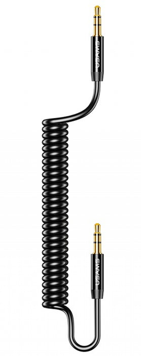 Cable Usams Spring Audio Cable SJ256YP01 1.2m, black