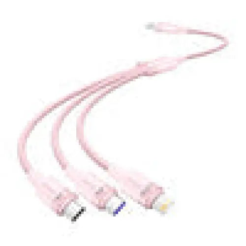 USB 2.0 A to 3-in-1 6A cable Vention CTRPG 1.5M (pink) - USB cables<<<Cables<<<IT Accessories<<<InnproXML