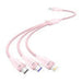 USB 2.0 A to 3-in-1 6A cable Vention CTRPG 1.5M (pink) - USB cables<<<Cables<<<IT Accessories<<<InnproXML