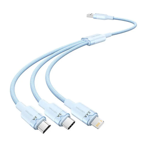 USB 2.0 A to 3in1 3A cable Vention CTPLG 1.5M (blue) - USB cables<<<Cables<<<IT Accessories<<<InnproXML