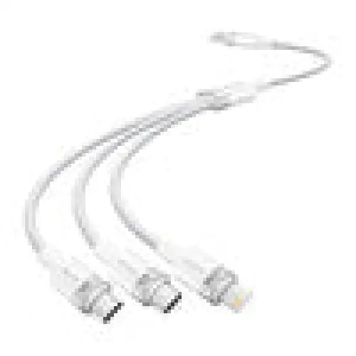 USB 2.0 A to 3in1 3A cable Vention CTPWG 1.5M (white) - USB cables<<<Cables<<<IT Accessories<<<InnproXML