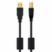 USB 2.0 A to USB B Cable NANOCABLE 10.01.1205 Black 5 m - Компютър Кабели и адаптери<<<Компютри|