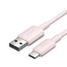 USB 2.0 A to USB-C 3A cable Vention CTQPH 2M (pink) - USB cables<<<Cables<<<IT Accessories<<<InnproXML