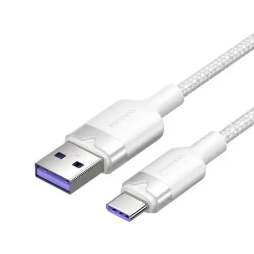 USB 2.0 A to USB-C 6A Vention CTOWF 1M cable (white) - USB cables<<<Cables<<<IT Accessories<<<InnproXML