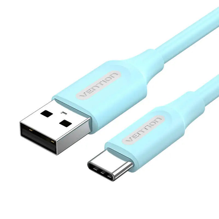 USB 2.0 A to USB-C Cable Vention COKSF 1m 3A Light Blue - USB to USB-C<<<USB cables<<<GSM Accessories<<<InnproXML