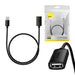 USB 2.0 Extension cable Baseus male to female AirJoy Series 0.5m (black) - USB cables<<<Cables<<<IT