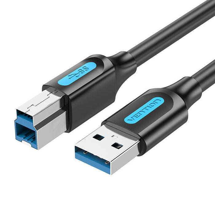 USB 3.0 A to B print cable Vention COOBI 2A 3m Black PVC - USB cables<<<Cables<<<IT Accessories<<<InnproXML
