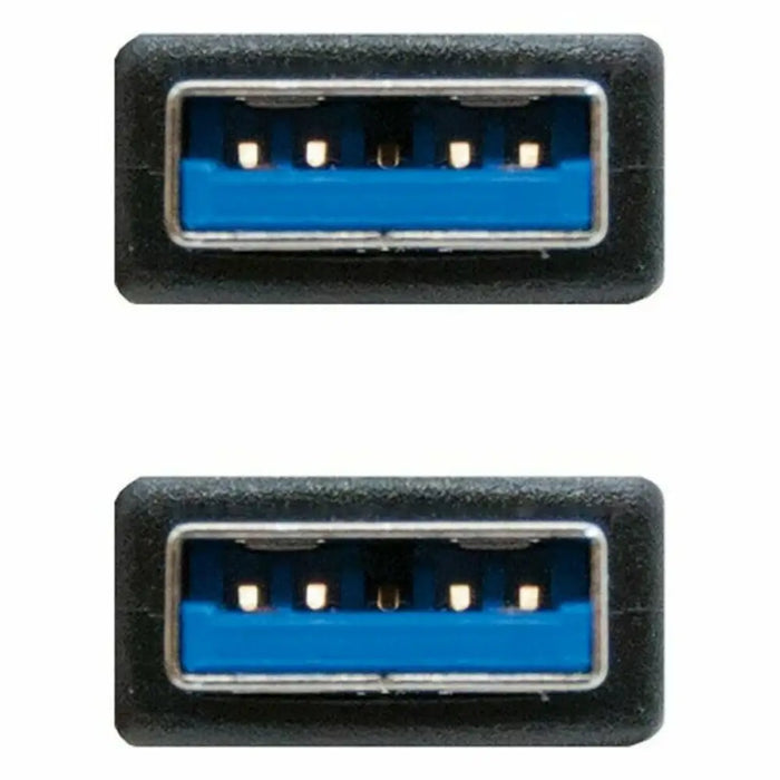 USB 3.0 A to USB A Cable NANOCABLE 10.01.1002-BK Black 2 m - Компютър Кабели и адаптери<<<Компютри|