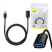 USB 3.0 Extension cable Baseus male to female AirJoy Series 1m (black) - USB cables<<<Cables<<<IT
