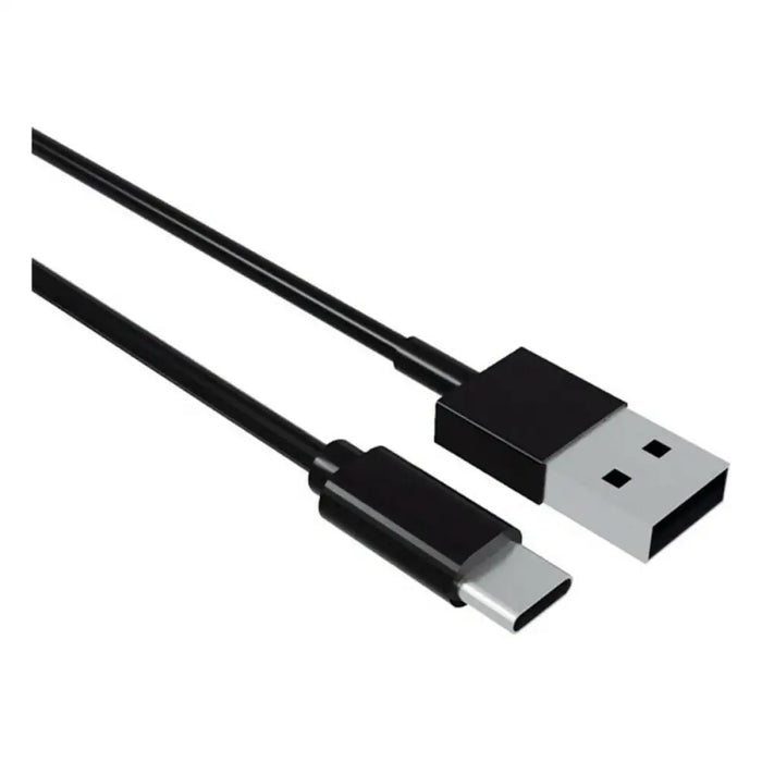USB A to USB C Cable Contact (1 m) Black - Електроника Телефони и таблети<<<Компютри| Електроника<<<BigBuy&&&USB