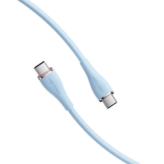 USB-C 2.0 to USB-C Cable Vention TAWSG 1,5m PD 100W Blue Silicone - USB-C to USB-C<<<USB cables<<<GSM