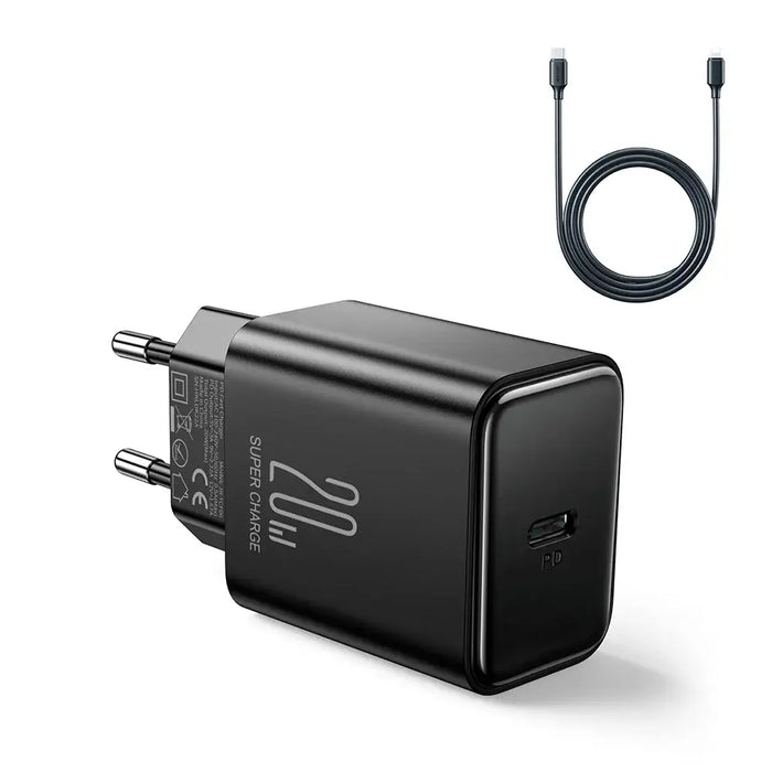 USB C 20W PD Joyroom JR-TCF06 charger - black - Cell phone USB charger<<<HurtelXML
