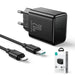 USB C 20W PD Joyroom JR-TCF06 charger - black - Cell phone USB charger<<<HurtelXML
