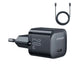 USB C 20W PD mini charger with USB C cable - Lightning Joyroom JR-TCF02 - black - Travel